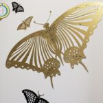 Laser Cut Butterfly Wall Sticker CDR Free Vector