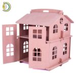 Laser Cut Children's House for Dolls Free Vector