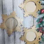 Laser Cut Christmas Decorations Photo Frames Free Vector