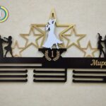 Laser Cut Dance Medal Holder CDR Free Vector