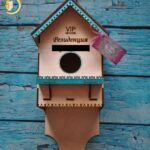 Laser Cut Decorative Birdhouse CDR Free Vector