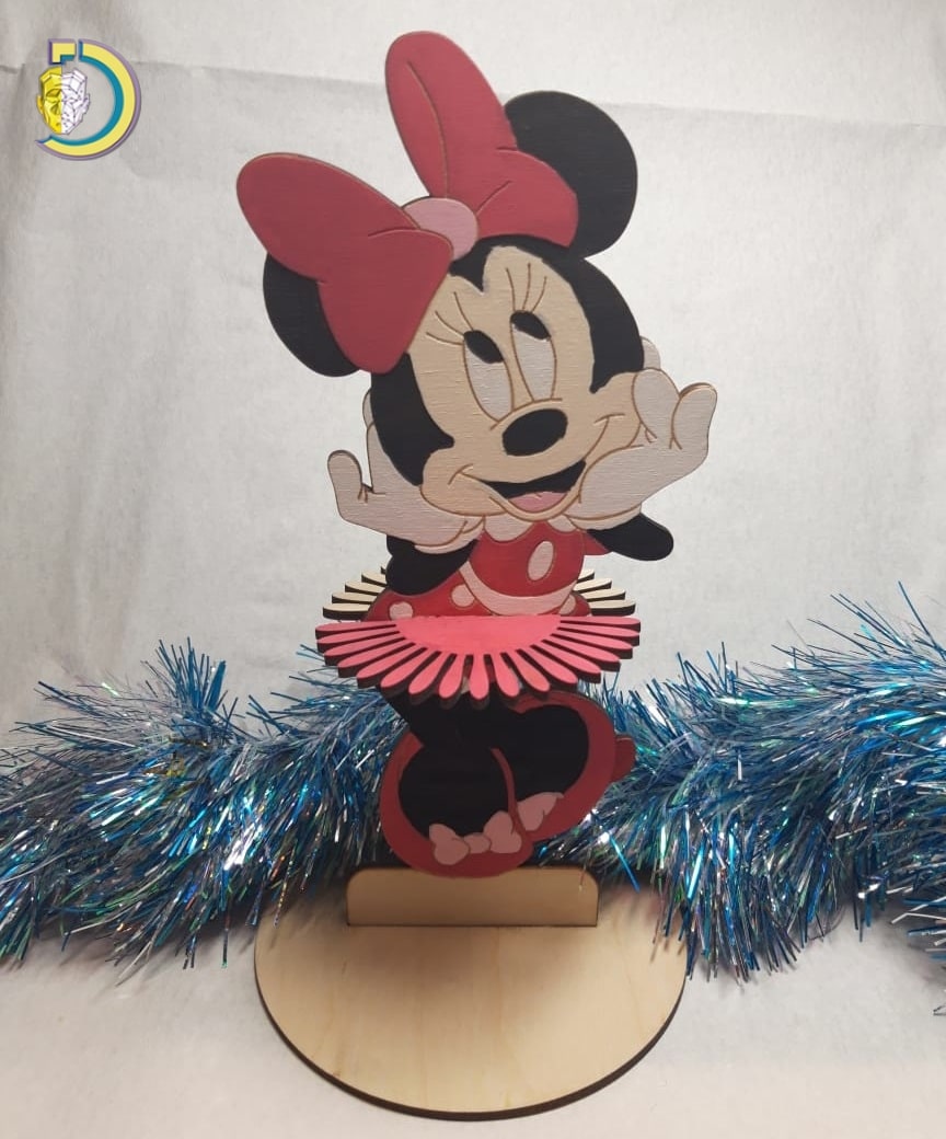 Laser Cut Disney Minnie Mouse Napkin Holder CDR Free Vector