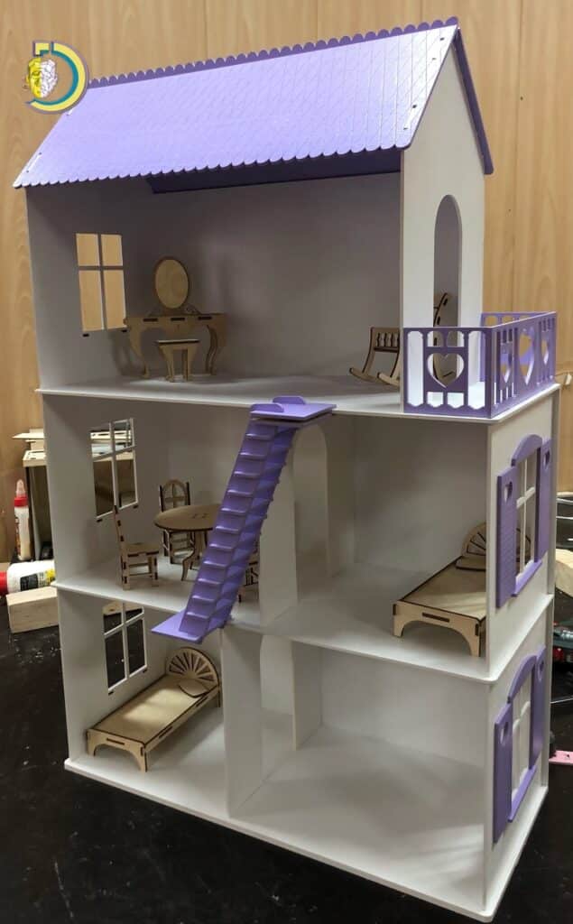 Laser Cut Dollhouse Kit For Beginners DXF Vector