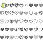 Laser Cut Engrave Valentine's Day Decor Free Vector