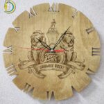 Laser Cut FC Zenit Saint Petersburg Wall Clock CDR Free Vector