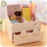 Laser Cut Fancy Organizer with Drawer Free Vector