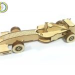 Laser Cut Formula F1 Car Toy PDF Template