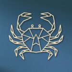 Laser Cut Geometric Crab SVG DXF Vector