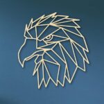 Laser Cut Geometric Eagle Head SVG DXF Vector