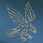 Laser Cut Geometric Eagle SVG DXF Vector