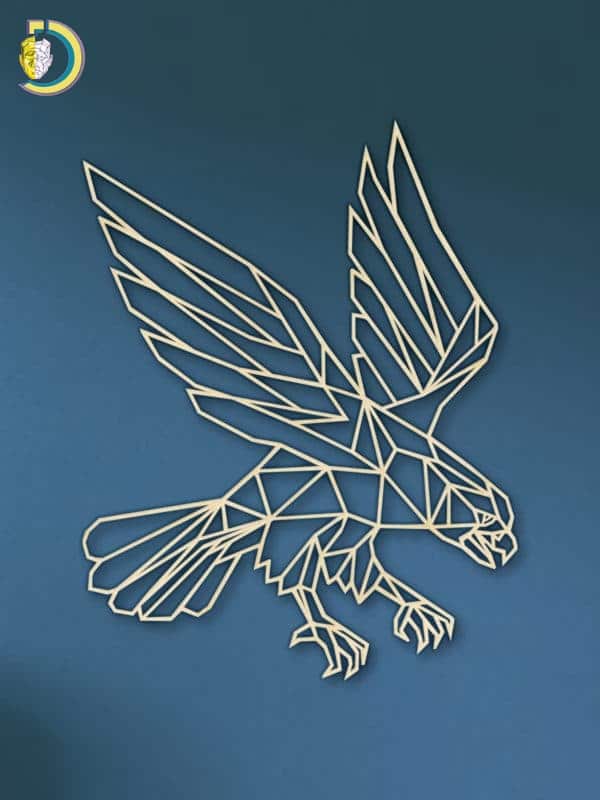 Laser Cut Geometric Eagle SVG DXF Vector