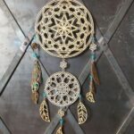 Laser Cut Indian Amulet Dream Catcher CDR Free Vector