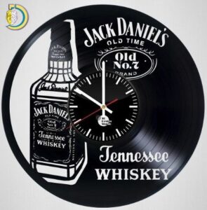 Laser Cut Jack Daniels Wall Clock Free Vector