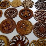 Laser Cut Mandala Coasters Free CDR Vector