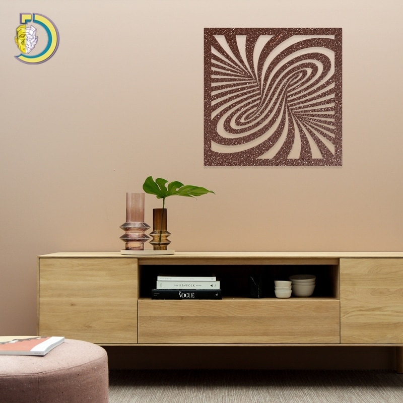 Laser Cut Optical Illusion Modern Wall Decor Free Vector