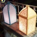 Laser Cut Paper Arabesque Lantern DXF Vector