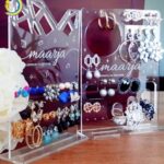 Laser Cut Personalized Earring Holder Jewelry Display Stand Vector