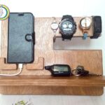 Laser Cut Phone Docking Station Key Holder Watch Organizer Free Vector