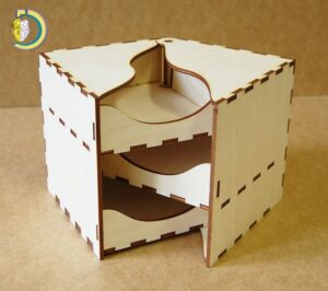 Laser Cut Sliding Jewelry Box Free CDR Vector