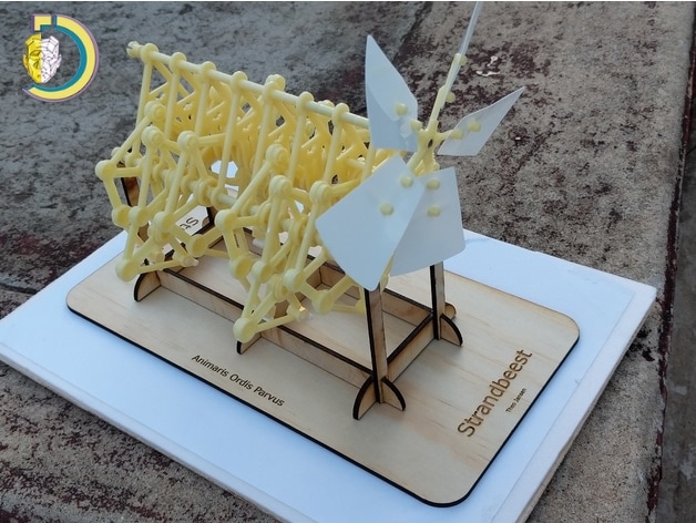 Laser Cut Stand for Strandbeest Free Vector