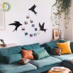 Laser Cut Swallows Wall Decor Free Vector