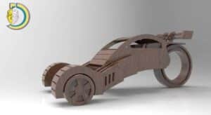 Laser Cut Toy Car CDR Free Vector