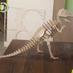 Laser Cut Tyrannosaurus Dinosaur 3D Puzzle 3mm Vector