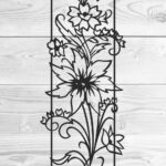 Laser Cut Vine Wall Decal Floral Wall Decor Free Vector