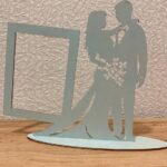 Laser Cut Wedding Bride Groom Photo Frame CDR Vector