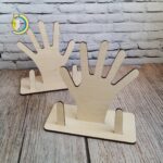 Laser Cut Wooden Hands Free Vector