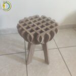 Laser Cut Wooden Stool DXF Vector