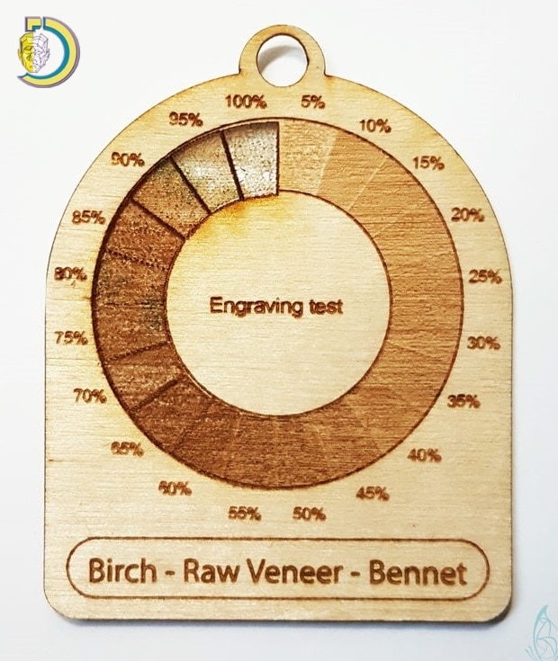 Laser Engraving Material Test Template DXF Vector