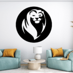 Lion Wall Decor CDR DXF Free Vector