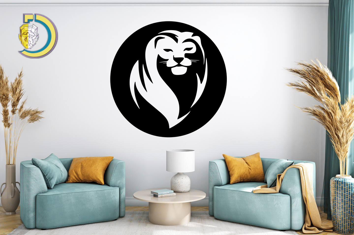 Lion Wall Decor CDR DXF Free Vector