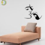 Love Kiss Wall Decor CDR Free Vector