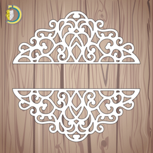 Wedding Monogram Name Sign Laser Cut Vector