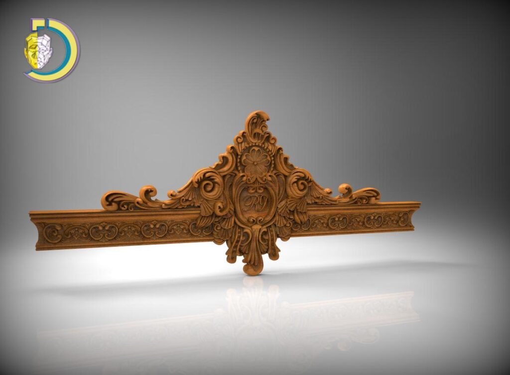 Wood Carving Pattern 10 STL Free Download 3D Model